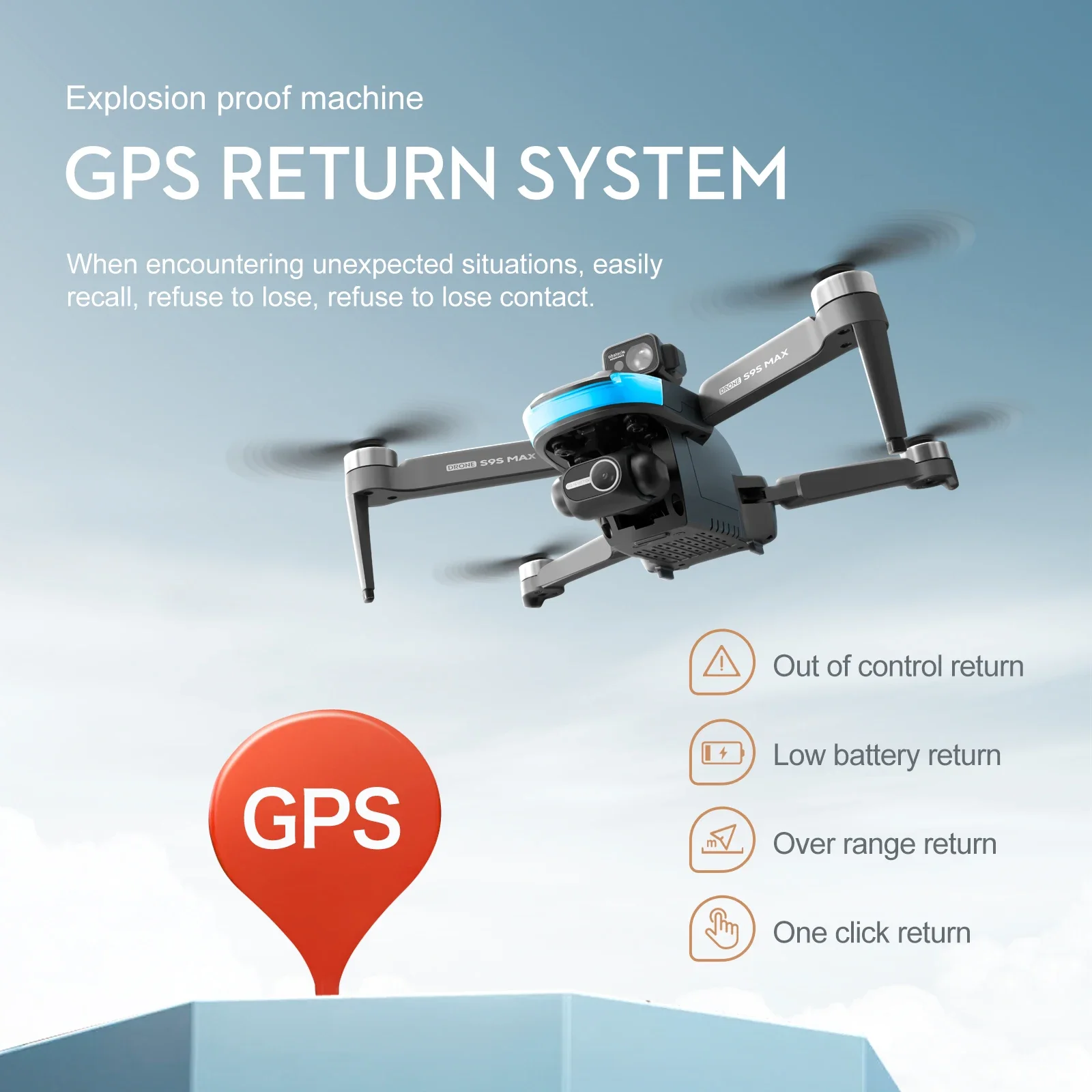 Nuevo S9S MAX MINI Drone 4K 2  - Drone Gimbal Brushless reseña y precio